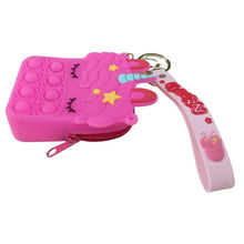 Unicorn Pop It Bag Zipper Purse With key Chain | Pack Of 2