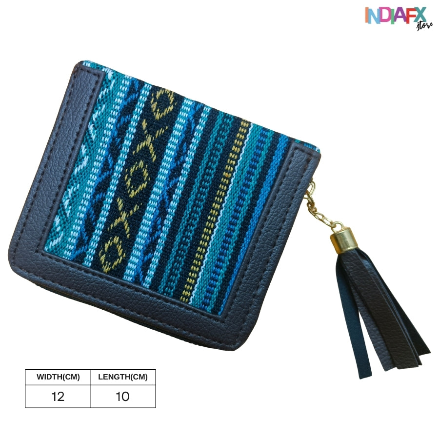 IndiaFx Everyday Chic Jacquard Wallet | Handmade with Love