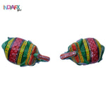 Handcrafted Varanasi Trunk Up Set Elephant Showpiece