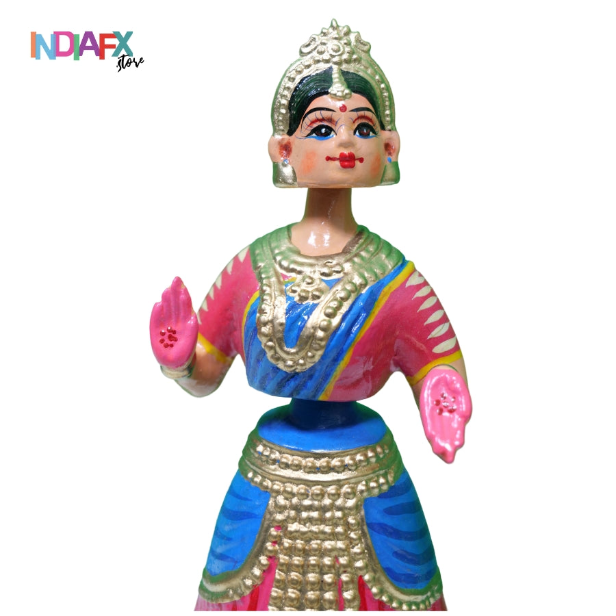 🎨🌟 Beautiful 12-Inch Kondapalli Dancing Doll | Handcrafted Art