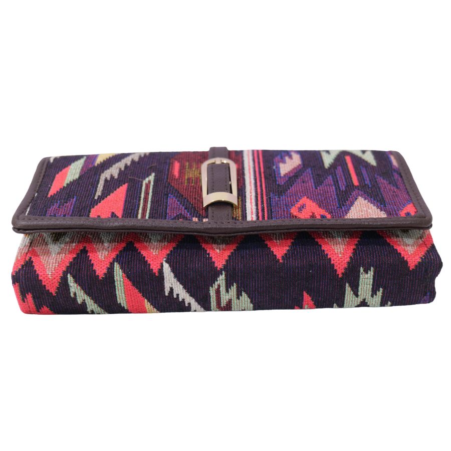 Handmade Ikkat Wallet for Women (20 cm) – Authentic Handloom Purse