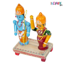Handcrafted Rama & Seetha Love Vibes Idol (Etikoppaka Art)