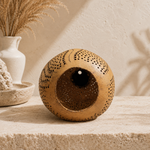 Handcrafted Bottle Gourd Hanging Lamp Open-Cut Ambient Light Decor