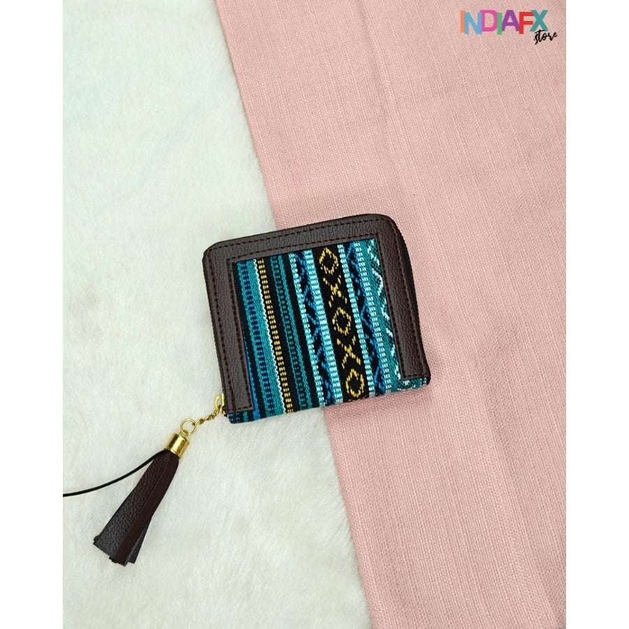 IndiaFx Everyday Chic Jacquard Wallet | Handmade with Love
