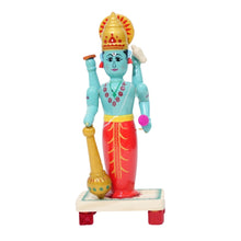 Divine Vibes Only! Handcrafted Etikoppaka Lord Vishnu Idol