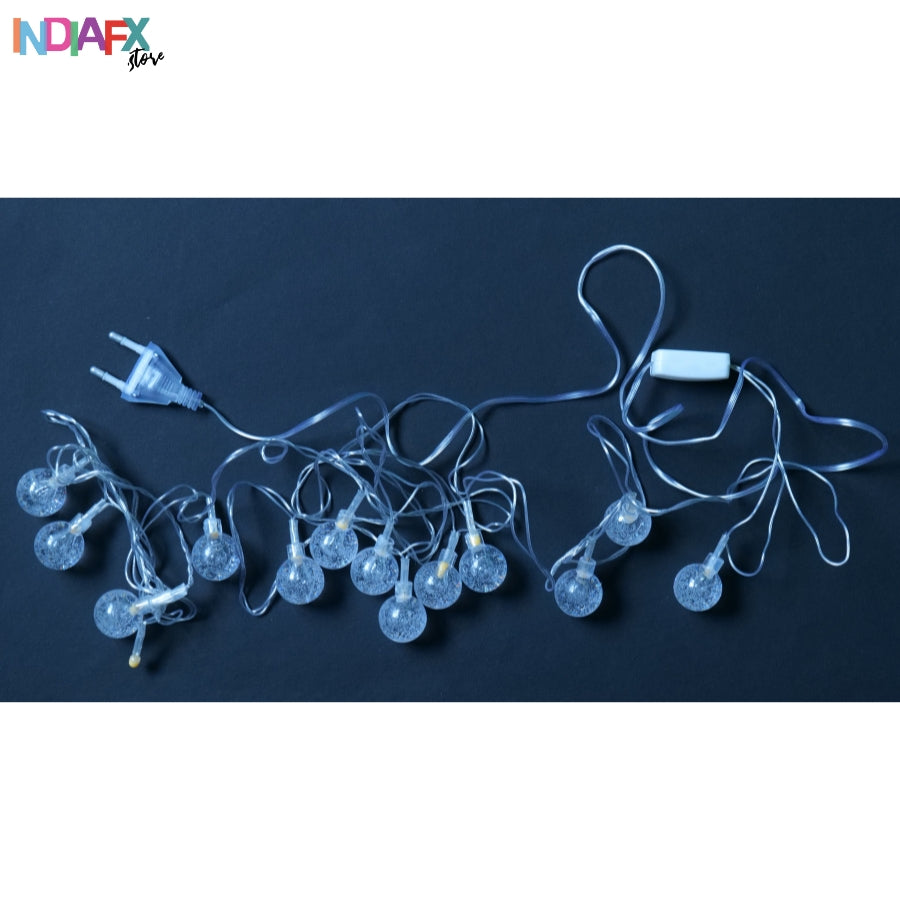 LED String Lights Window Curtain Lights with 25 LED Decorative Lighting Bubbles