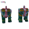 Handcrafted Varanasi Trunk Up Set Elephant Showpiece