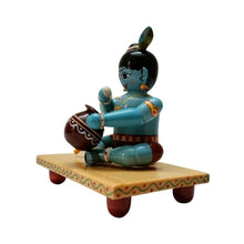Indiafx Hand Crafted - Etikoppaka Wooden Sri Krishna