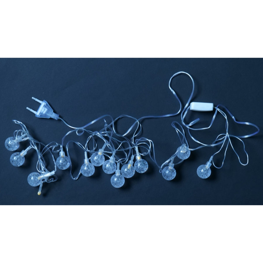LED String Lights Window Curtain Lights with 25 LED Decorative Lighting Bubbles