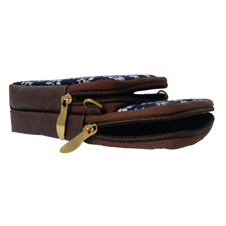 Ikkat Printed Cell Phone Sling Bag