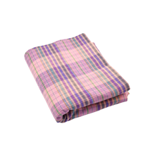 Handwoven Cotton Double Bedsheet – Jail-Made Checked Pattern (Soft & Durable)