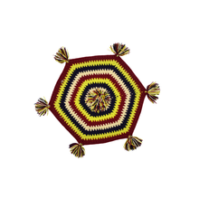 Handmade Woolen Tea Pay Cover Hexagon Crochet Table Mat