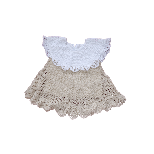 Crochet Lace Kids Dress 👗🤍 Handmade Baby Girl FrockCrochet Lace Kids Dress 👗