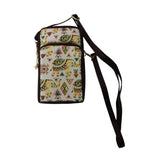 Ikkat Printed Cell Phone Sling Bag