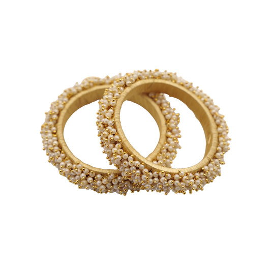 Pearl Beads Bangles Set | Ethnic Jewelry