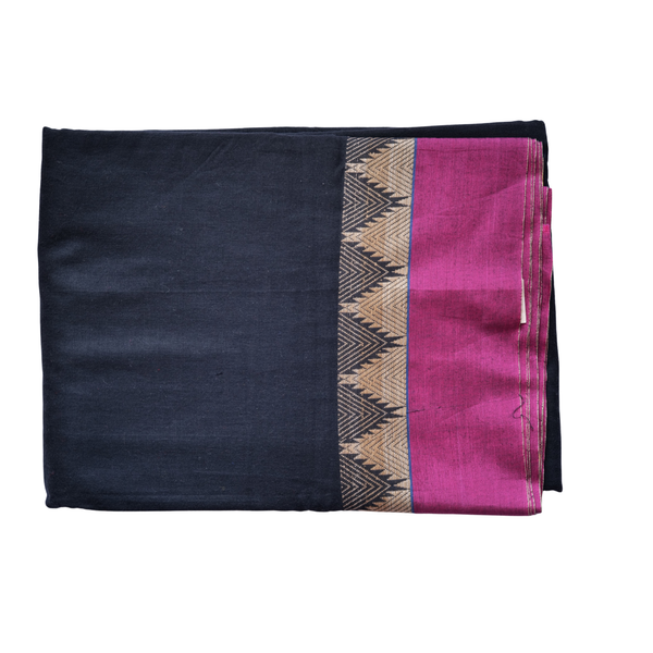 Narayanapet Cotton Saree 🖤✨ Traditional Weave with Rich Contrast Border