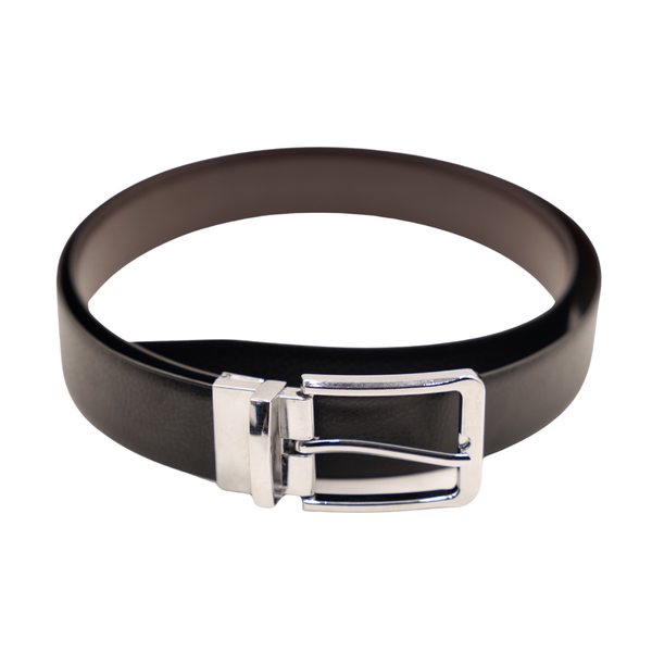 Men's Leather Belt Classic Formal Belt with Premium Buckle