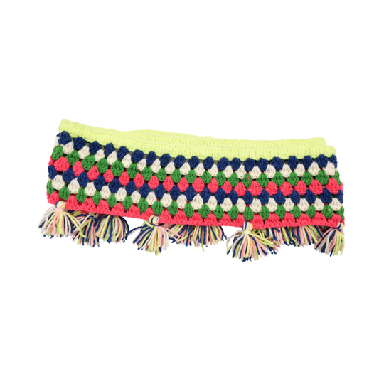 Handmade Woolen Thoranam Colorful Crochet Door Hanging