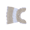 Handmade Crochet Baby Shrug Beige & White Knit Jacket