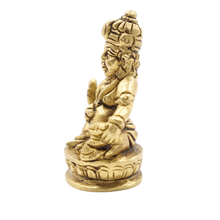 Pembarthy Brass Kuberudu Idol Small Handcrafted Divine Decor