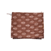 Handprinted Cotton Saree Minimal Floral Design with Rustic Charm