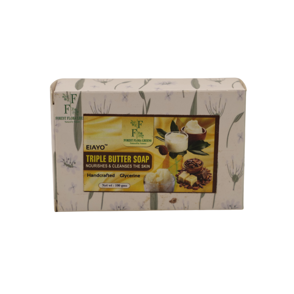 Natural Triple Butter Soap 🌿💧 Moisturizing Bath Bar