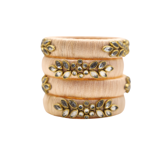 Kids Thread Bangles Set (4 Pieces) – Soft Ethnic Bangles for Babies