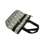 Pochampally Ikat Cotton Handbag – Green Handloom Tote Bag