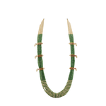 Green Beads Long Haram 💚✨ Multi-Layer Ethnic Necklace