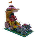 Handmade Kondapalli Ganapati Ratham Showpiece For Home Decor