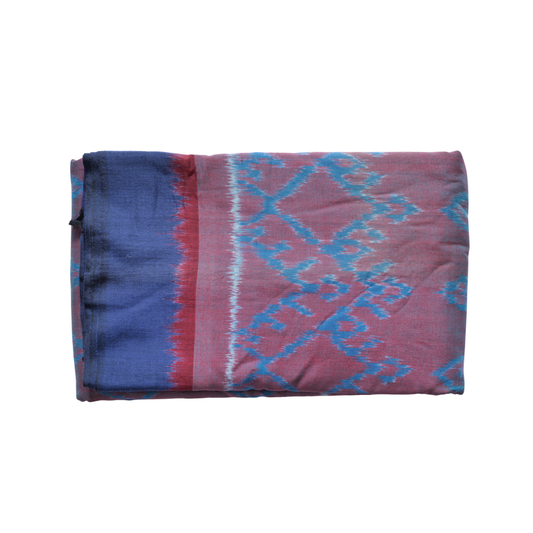Pochampally Ikat Cotton Saree | Geometric Pattern