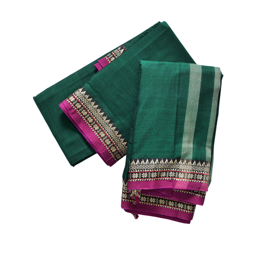Cotton Dress Set Traditional Border Design Ethnic Wear