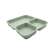 Wheatgrass Tiffin Plate Eco Divided Plate for Everyday Meals