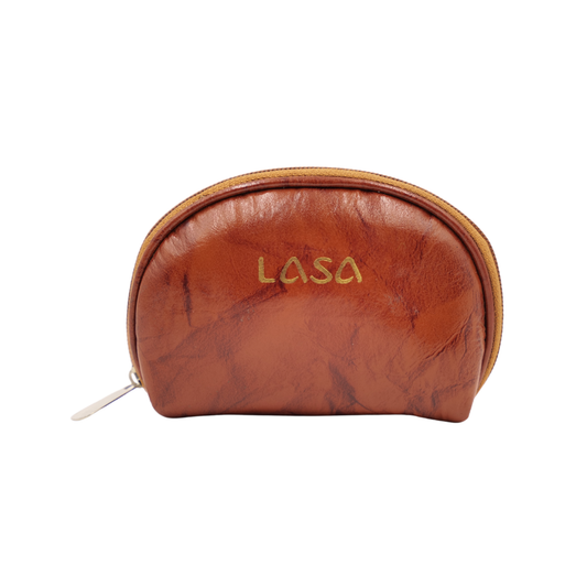 Premium Leather Card Holder Zip Closure Small Wallet