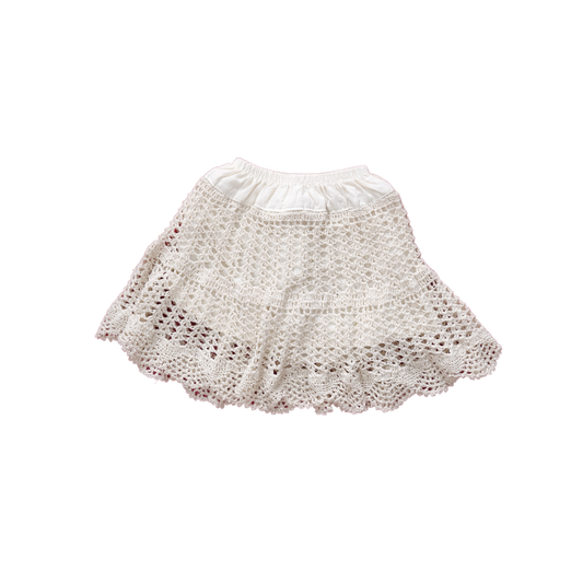 Handmade Crochet Skirt Women Boho Knit Skirt