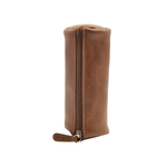 Premium Leather Pencil Pouch Stylish Zipper Stationery Case