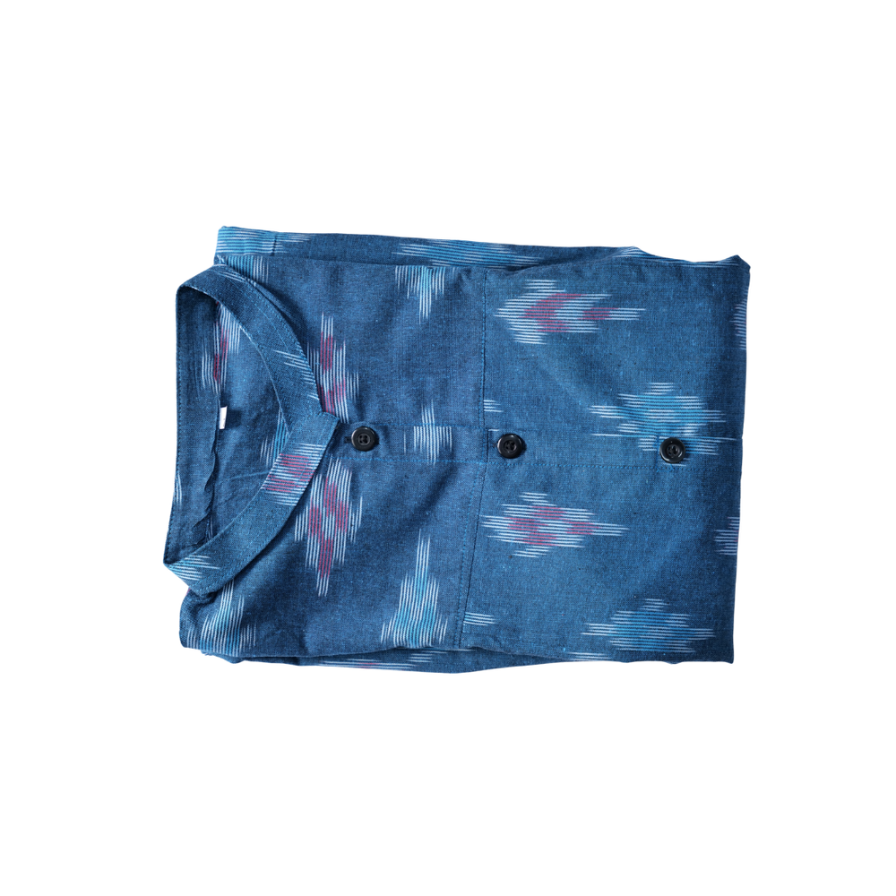 Men's Ikat Cotton Kurta