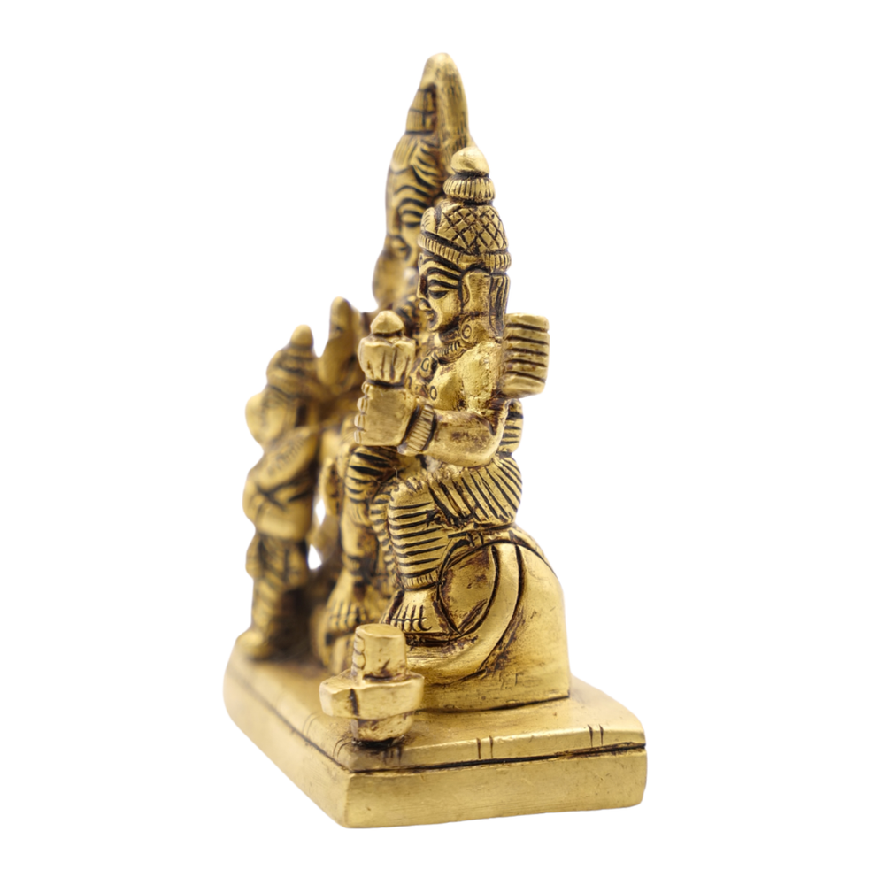 Handcrafted Pembarthy Brass Shiva Parvati Statue Sacred Home Decor