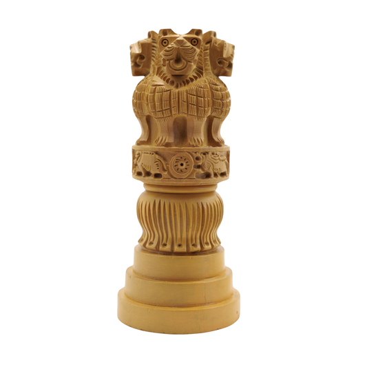 Handmade Ashoka Pillar Replica Artistic Indian Heritage Decor