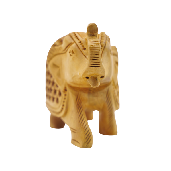 Wooden Elephant with Small Elephant Inside Unique Handmade Decor