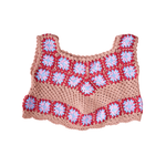 Handmade Crochet Women Jacket Boho Granny Square Shrug