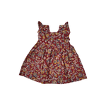 Kalamkari Khadi Cotton Kids Frock – Floral Print (1-9 Years)