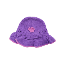 Handmade Woolen Cap Cute Winter Hat with Floral Touch