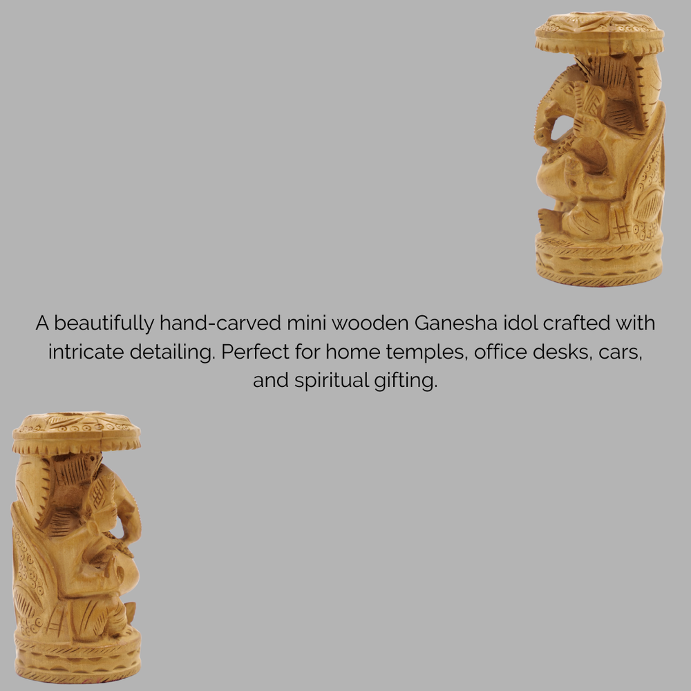 Lord Ganesha Idol Spiritual Mini Decor for Everyday Positivity