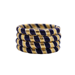 Gota Patti Kids Bangles Set (4 Pieces) – Blue & Gold Festive Bangles for Girls