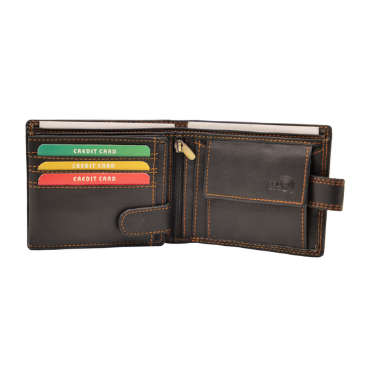 Classic Leather Wallet for Men | Multi-Card & Coin Pocket