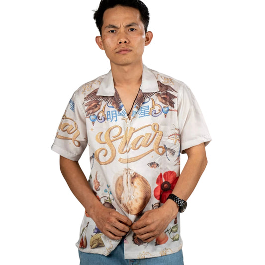 Off-White Satin Dream Shirt – Vintage Vibes