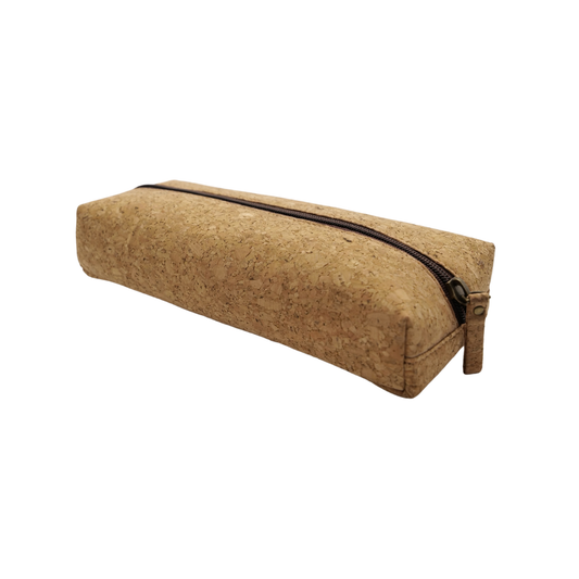 Eco Cork Pouch Wheatgrass Multipurpose Zipper Pouch