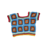 Crochet Kids Top 👕✨ Handmade Colorful Granny Square Design