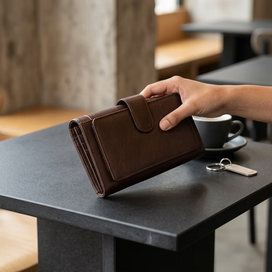 Classic Leather Long Wallet